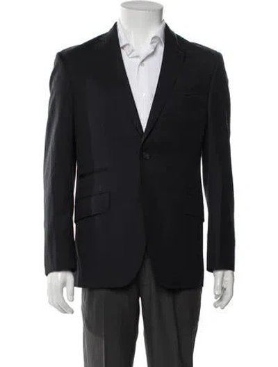 Pre-owned Ted Baker Wool Blazer In Blue