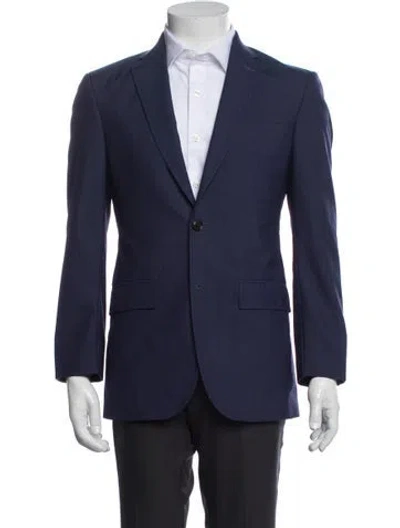 Pre-owned Ted Baker Wool Blazer In Blue