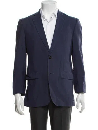 Pre-owned Ted Baker Wool Blazer In Blue