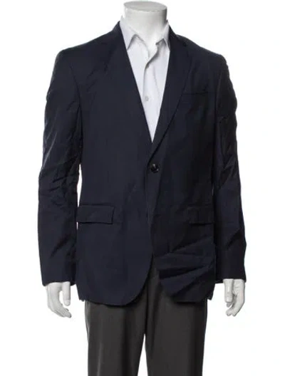 Pre-owned Ted Baker Wool Blazer In Blue
