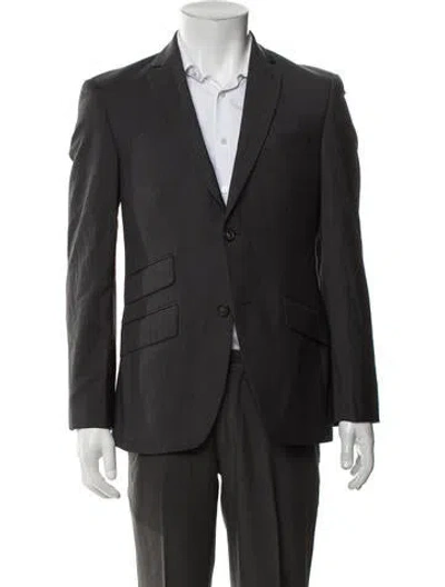 Pre-owned Ted Baker Wool Blazer In Blue