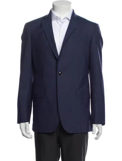 Pre-owned Ted Baker Wool Blazer In Blue