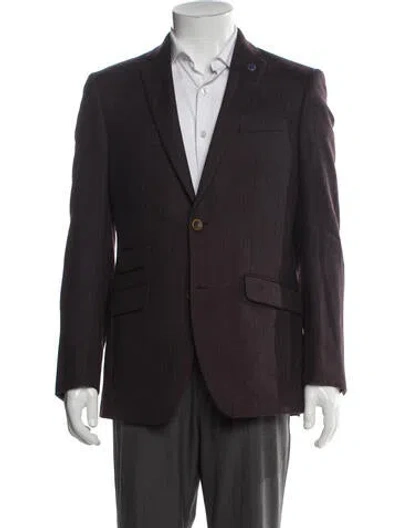 Pre-owned Ted Baker Wool Blazer In Gray