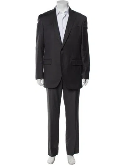 Pre-owned Ted Baker Wool Blazer In Gray