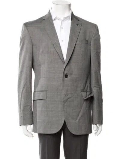 Pre-owned Ted Baker Wool Blazer In Gray