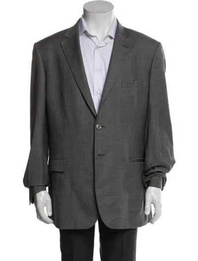 Pre-owned Ted Baker Wool Blazer In Gray