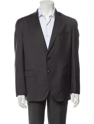 Pre-owned Ted Baker Wool Blazer In Gray