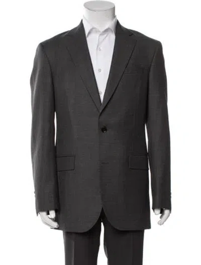 Pre-owned Ted Baker Wool Blazer In Gray