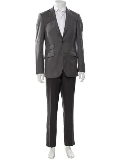 Pre-owned Ted Baker Wool Blazer In Gray