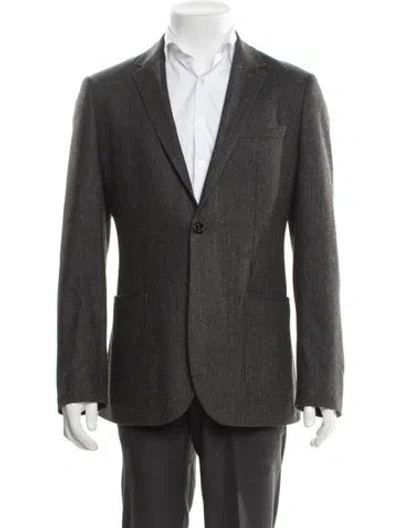 Pre-owned Ted Baker Wool Blazer In Gray