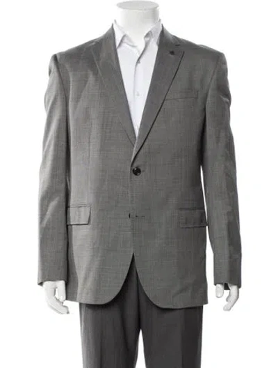 Pre-owned Ted Baker Wool Blazer In Gray