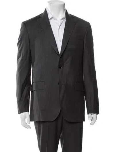 Pre-owned Ted Baker Wool Blazer In Grey