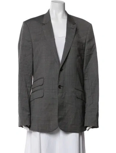 Pre-owned Ted Baker Wool Blazer In Grey