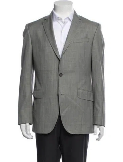 Pre-owned Ted Baker Wool Blazer In Grey