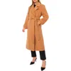 Ted Baker Wool Blend Wrap Coat In Orange