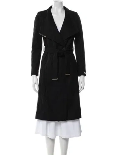 Pre-owned Ted Baker Wool Coat In Black