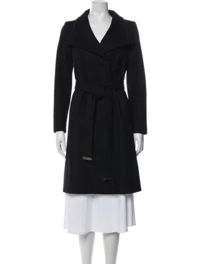 Pre-owned Ted Baker Wool Coat In Black