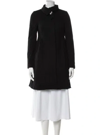Pre-owned Ted Baker Wool Coat In Black