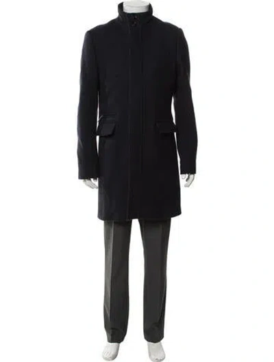 Pre-owned Ted Baker Wool Coat In Black
