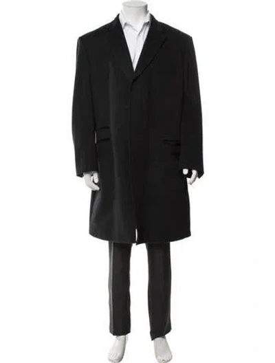 Pre-owned Ted Baker Wool Coat In Black