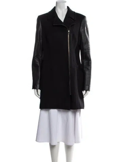 Pre-owned Ted Baker Wool Coat In Black