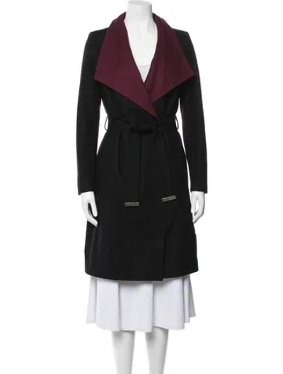 Pre-owned Ted Baker Wool Coat In Black
