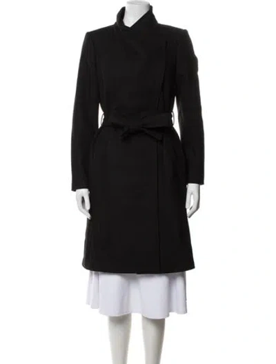 Pre-owned Ted Baker Wool Coat In Black