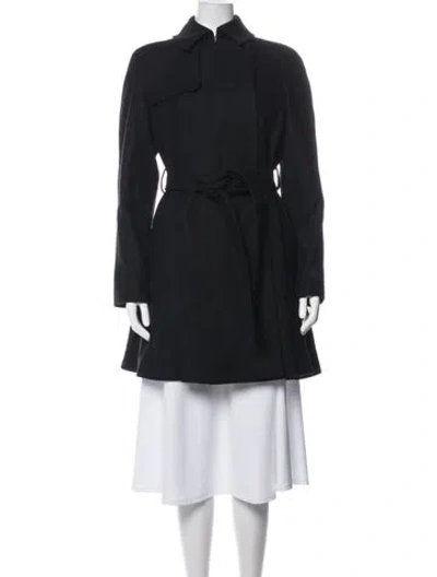 Pre-owned Ted Baker Wool Coat In Black