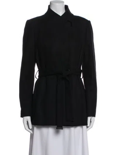Pre-owned Ted Baker Wool Coat In Black