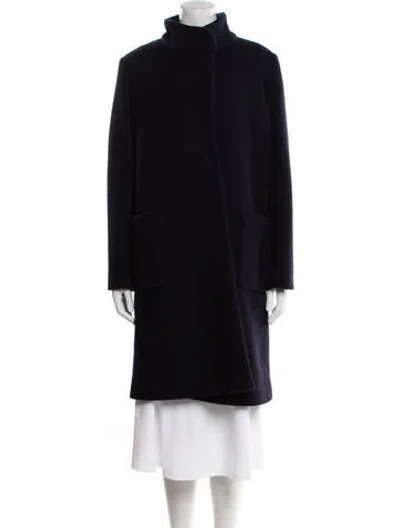 Pre-owned Ted Baker Wool Coat In Blue