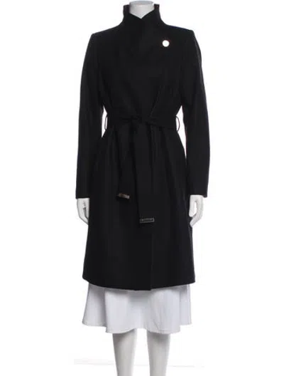 Pre-owned Ted Baker Wool Coat In Blue