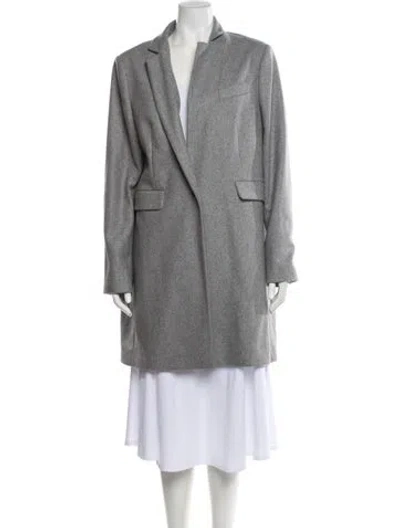 Pre-owned Ted Baker Wool Coat In Gray