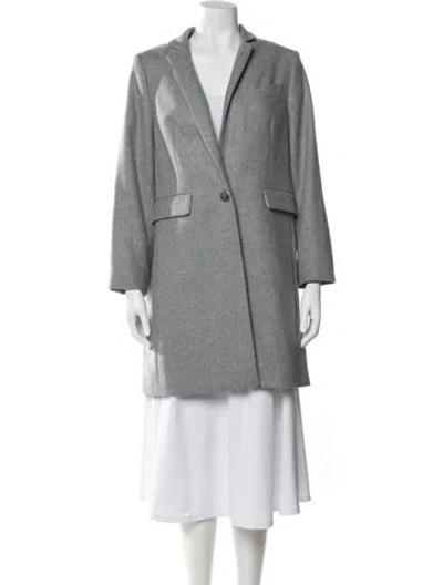 Pre-owned Ted Baker Wool Coat In Gray