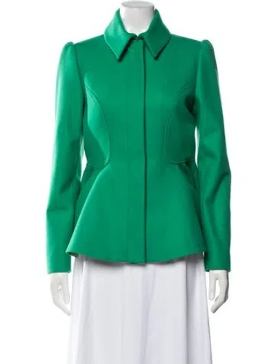 Pre-owned Ted Baker Wool Coat In Green