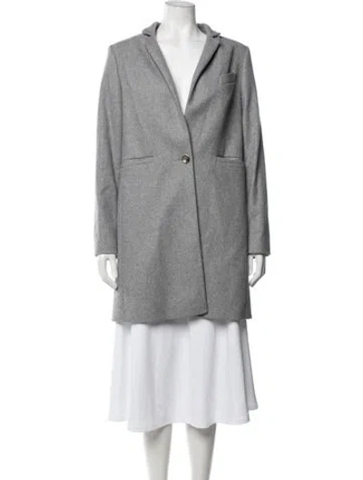 Pre-owned Ted Baker Wool Coat In Grey