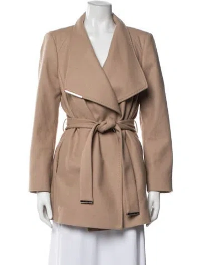 Pre-owned Ted Baker Wool Coat In Neutral