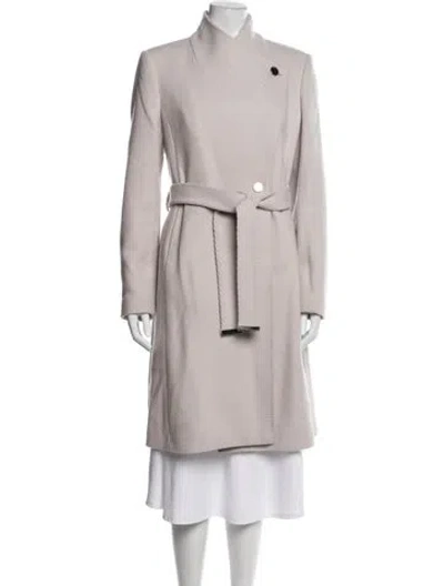Pre-owned Ted Baker Wool Coat In Neutral