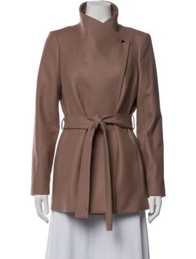 Pre-owned Ted Baker Wool Coat In Neutrals