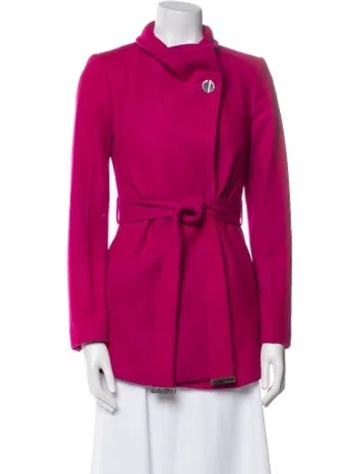 Pre-owned Ted Baker Wool Coat In Pink