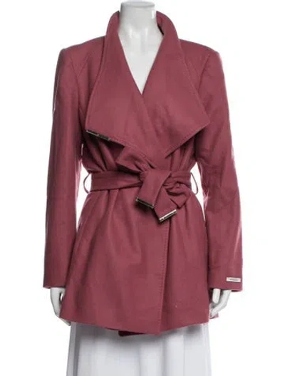 Pre-owned Ted Baker Wool Coat In Pink