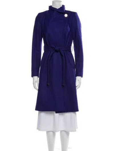 Pre-owned Ted Baker Wool Coat In Purple