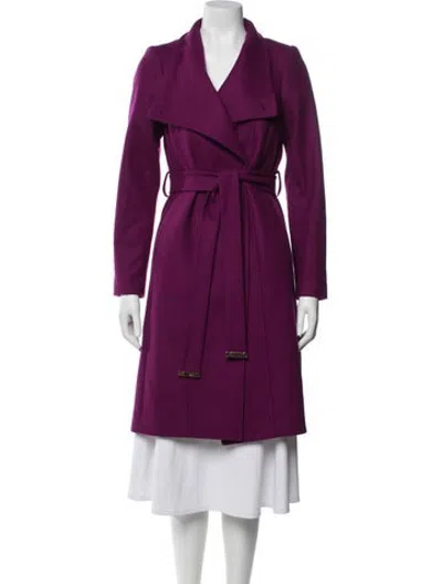 Pre-owned Ted Baker Wool Coat In Purple