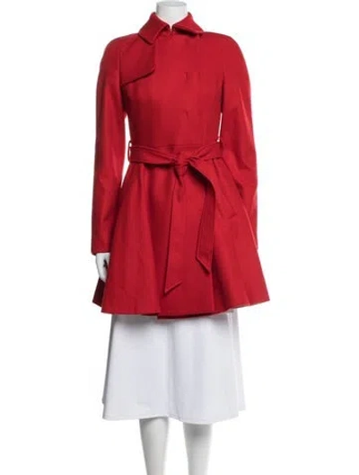 Pre-owned Ted Baker Wool Coat In Red