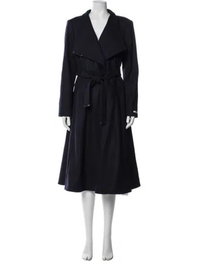 Pre-owned Ted Baker Wool Coat W/ Tags In Blue