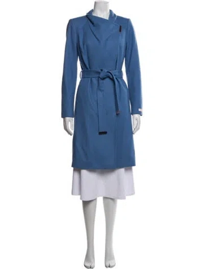 Pre-owned Ted Baker Wool Coat In White