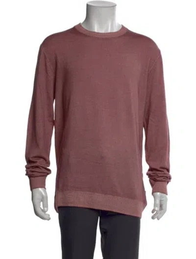Pre-owned Ted Baker Wool Crew Neck Pullover In Purple