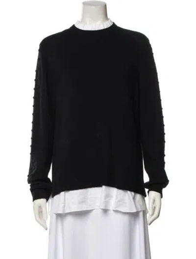 Pre-owned Ted Baker Wool Crew Neck Sweater In Black