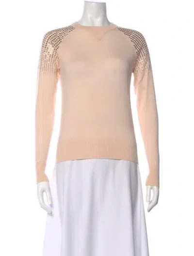 Pre-owned Ted Baker Wool Crew Neck Sweater In Pink