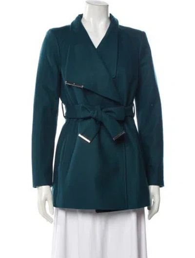 Pre-owned Ted Baker Wool Evening Jacket In Blue