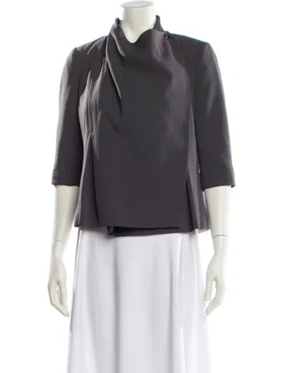 Pre-owned Ted Baker Wool Evening Jacket In Gray